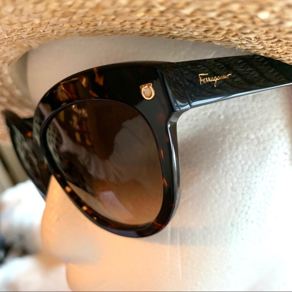 Salvatore Ferragamo Accessories - Ferragamo Gold & Tortoise Shell Sunglasses